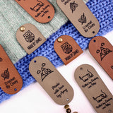 Custom tags for Crochet and Knitted items - 2.5x1"