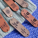 Personalized tags for Crochet and Knitted items - 2.5x0.8"