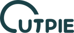 Logo of the Cutpie brand in dark teal