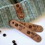 Personalized Tags for Knit & Crochet Items - Simple Rivet Application