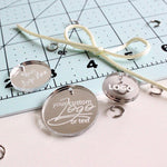 Silver Mirrored Acrylic Tags 