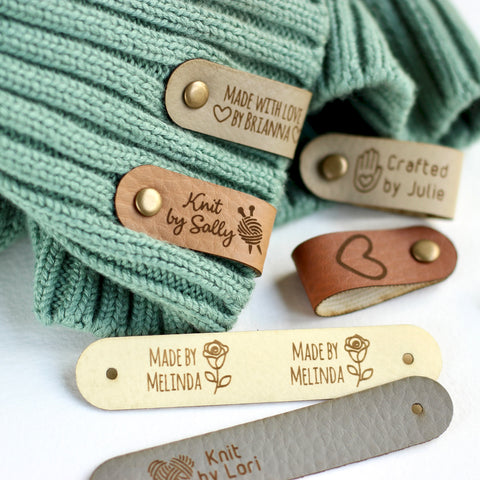 Reorder Custom Faux Leather Tags